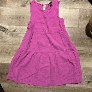 Pink shift dress